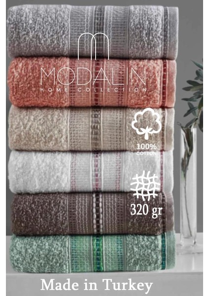 Fiona El ve Yüz Havlu Seti 50X90 6'lı