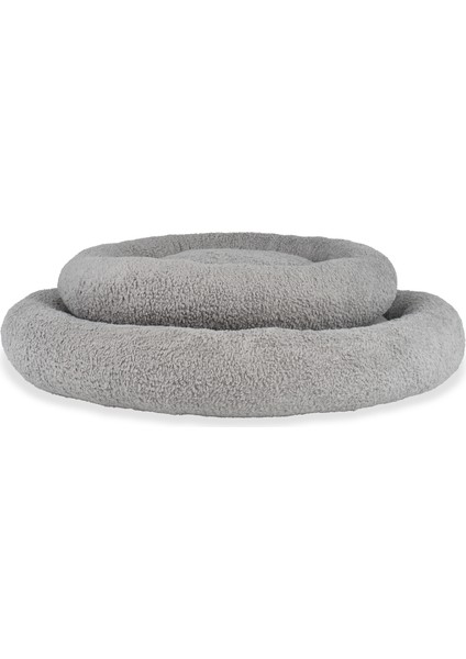 CircleBed Mist Grey Ortopedik Kedi Ve Köpek Yatağı