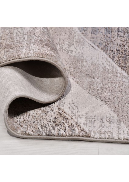 Modern Bej Viskon Dikdörtgen Modern Desenli Akrilik Hav Vermeyen Leke Tutmayan Kolay Temizlenen Yumuşak Makine Salon Yolluk Mutfak Halı modelleri