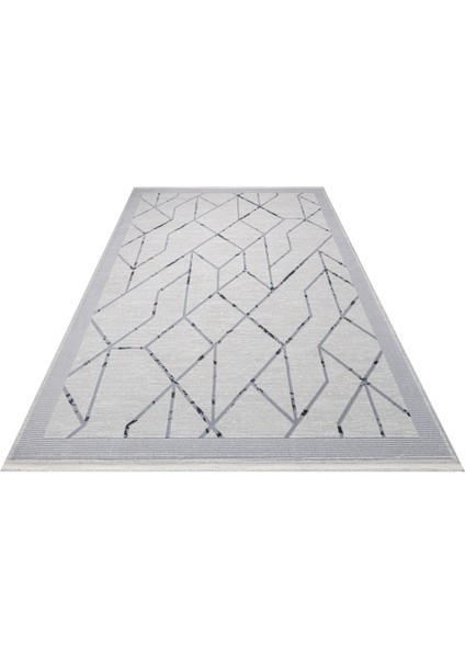 Ablative Gri Geometrik Etnik Modern Desenli Akrilik Hav Vermeyen Leke Tutmayan Kolay Temizlenen Yumuşak Makine Salon Yolluk Mutfak Halı fiyatları