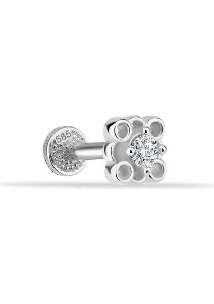 Taşlı 4 Daireli Minimal Tragus Piercing