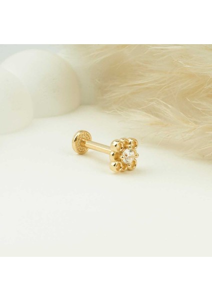 Taşlı 4 Daireli Minimal Tragus Piercing fiyatları