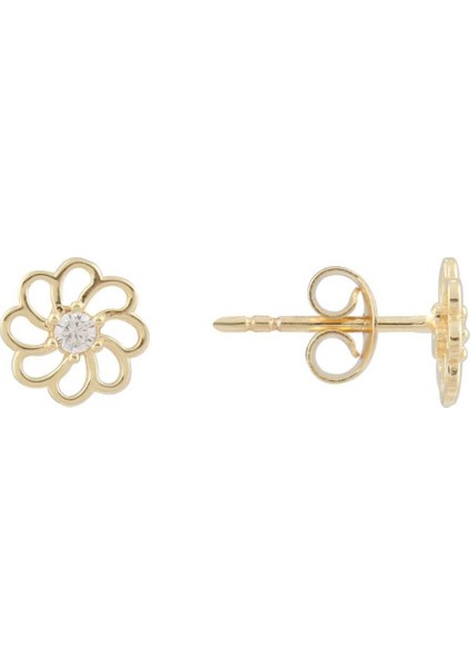 Tektaş Çiçek Çocuk Küpesi