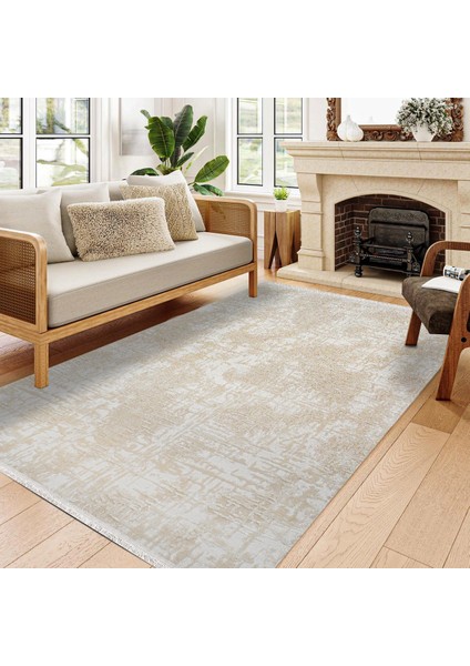 Modern Krem Pamuk Dikdörtgen Modern Desenli Pamuk Makinada Yıkanabilir Hav Toz Vermez Leke Tutmayan Kaymaz Taban Dijital Makine Baskı Salon Yolluk Mutfak Halı fiyatları