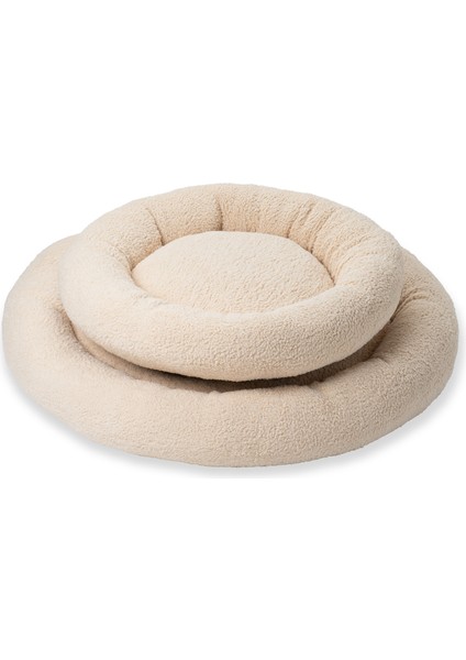CircleBed Vanilla Cream Ortopedik Kedi Ve Köpek Yatağı