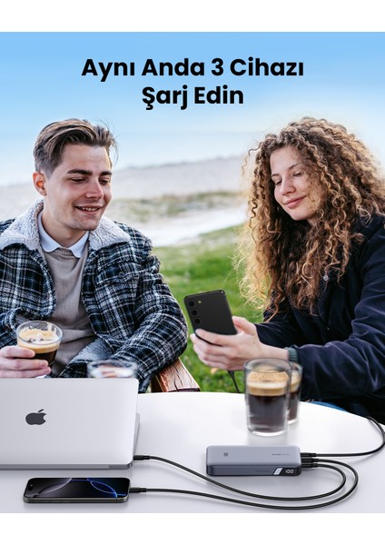20.000 Mah 100W Pd Hızlı Şarj Powerbank 2xusb-C, 1xusb-A - 25188 modelleri