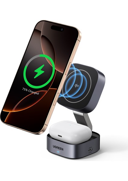 2-In-1 Magsafe Kablosuz Hızlı Şarj Standı - 35316 fırsatları