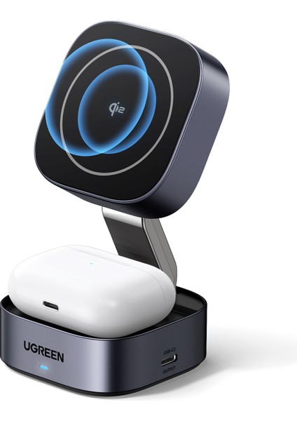 2-In-1 Magsafe Kablosuz Hızlı Şarj Standı - 35316