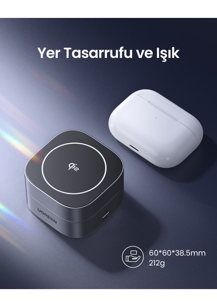 2-In-1 Magsafe Kablosuz Hızlı Şarj Standı - 35316