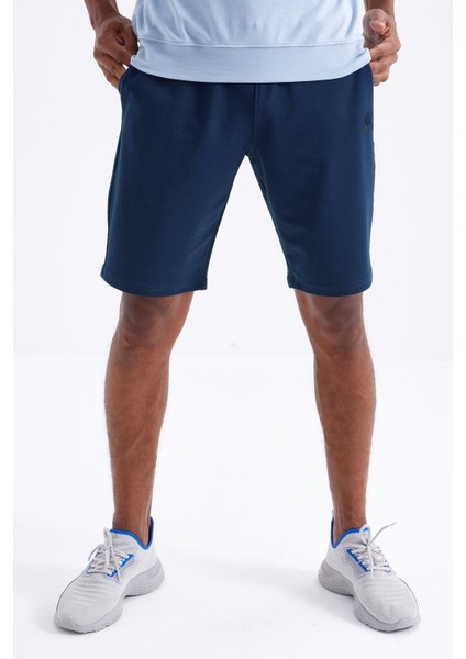 İndigo Bağcıklı Standart Kalıp Basic Erkek Şort - 81212 fiyatları