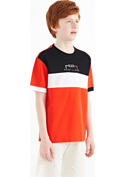 Fiesta Renk Geçişli Nakışlı Oversize Erkek Çocuk T-Shirt - 11159 indirimleri