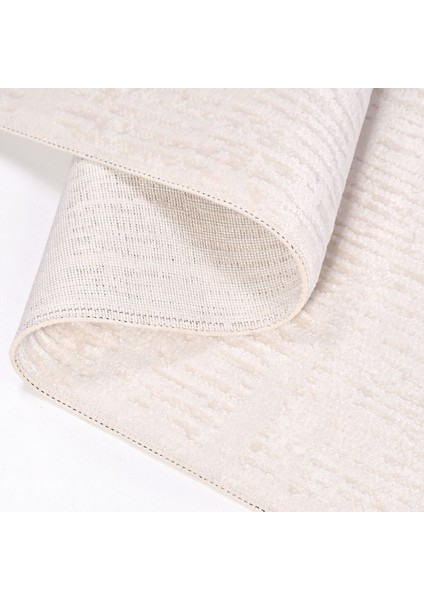 Harley Krem Çizgili Etnik Modern Desenli Akrilik Hav Vermeyen Leke Tutmayan Kolay Temizlenen Yumuşak Makine Salon Yolluk Mutfak Halı fiyatları