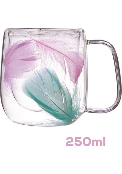 Perotti 16791 Double Feather Çift Cidarlı Kupa 2 Adet 250 ml