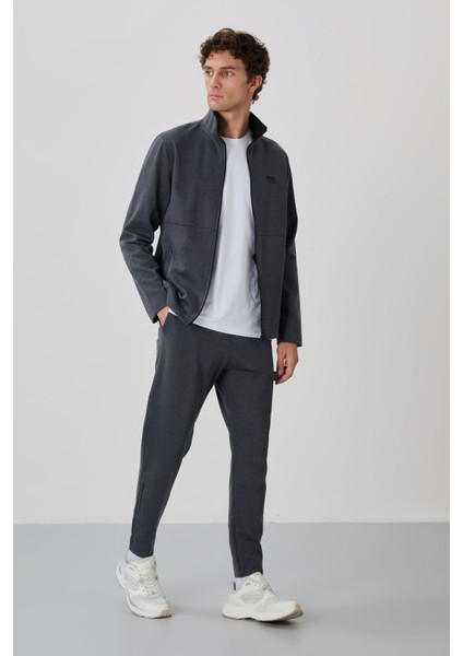 Carlos Antrasit Melanj Standart Kalıp Erkek Eşofman Takım - 85209