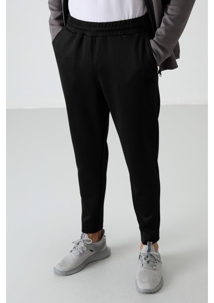 Bran Koyu Gri - Siyah Scuba Kumaş Erkek Eşofman Takım - 85199 fırsatları