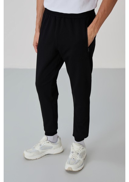 Anton Gri Melanj - Siyah Jogger Eşofman Takım - 85178 modelleri