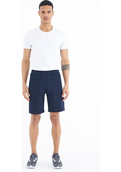 Ryan İndigo Cepli Standart Kalıp Erkek Şort - 81239