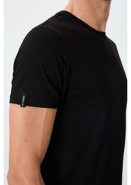 Calvin Siyah Basic Erkek T-Shirt - 88245 modelleri