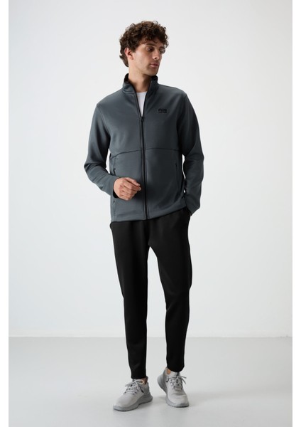 Bran Orman Yeşil - Siyah Scuba Kumaş Erkek Eşofman Takım - 85199