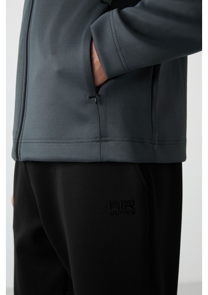 Bran Orman Yeşil - Siyah Scuba Kumaş Erkek Eşofman Takım - 85199 modelleri