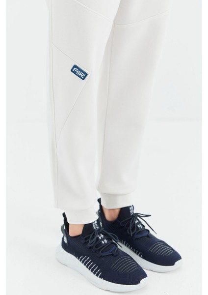 Ekru Bağcıklı Şerit Detaylı Rahat Kalıp Erkek Eşofman Alt - 82100 fırsatları