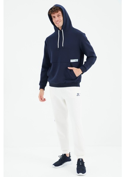 Ekru Bağcıklı Şerit Detaylı Rahat Kalıp Erkek Eşofman Alt - 82100 indirimleri