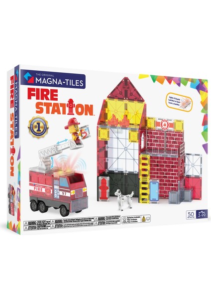 Magna-Tıles® - Fire Station - 50 Parça