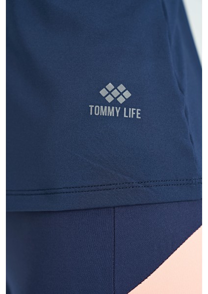 İndigo Çift Askılı Sırt Detaylı Standart Kalıp Kadın Spor Atlet - 97258 indirimleri