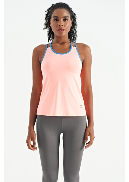 Yavruagzı Çift Askılı Sırt Detaylı Standart Kalıp Kadın Spor Atlet - 97258 fiyatları