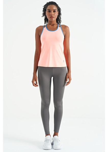 Yavruagzı Çift Askılı Sırt Detaylı Standart Kalıp Kadın Spor Atlet - 97258 fırsatları