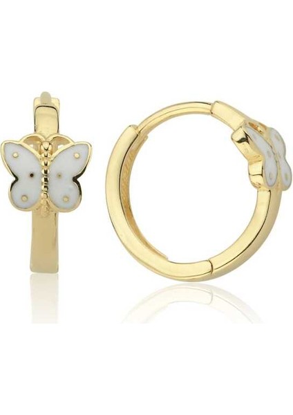 Kelebek Halka Çocuk Küpesi