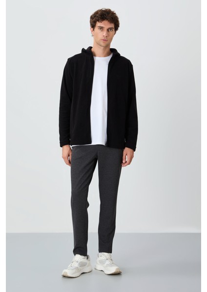 Connell Siyah Rahat Kalıp Polar Erkek Sweatshirt - 88313 fiyatları