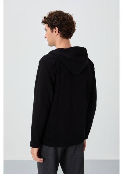 Connell Siyah Rahat Kalıp Polar Erkek Sweatshirt - 88313 indirimleri