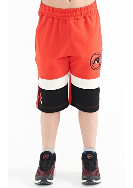 Fiesta Renkli Baskılı Bağcıklı Nakış Detaylı Standart Kalıp Erkek Çocuk Şort - 11129 fiyatları