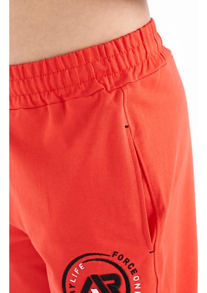 Fiesta Renkli Baskılı Bağcıklı Nakış Detaylı Standart Kalıp Erkek Çocuk Şort - 11129 modelleri