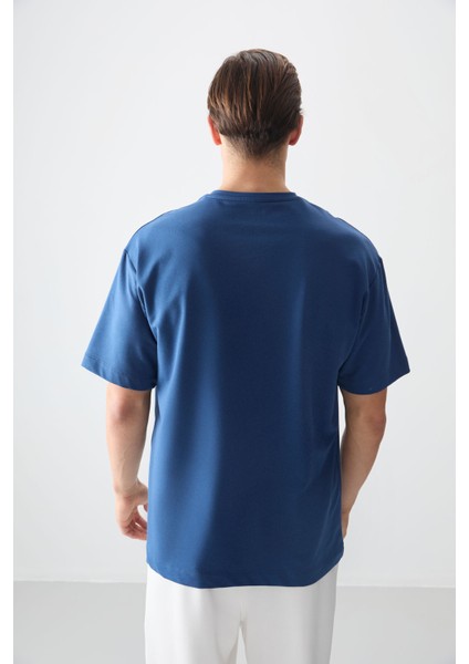 Parlament Pamuklu Kalın Yumuşak Dokulu Oversize Fit Baskılı Erkek T-Shirt - 88373 indirimleri