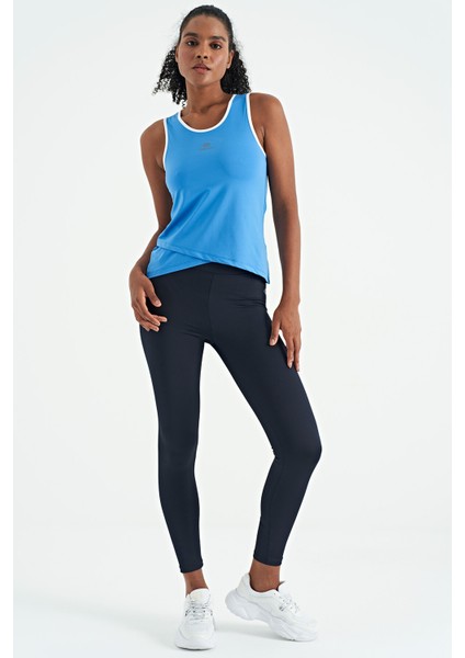 Saks Logo Baskılı Biye Şeritli Standart Kalıp Kadın Spor Atlet - 97255 indirimleri