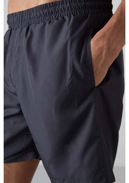 Antrasıt Hızlı Kuruyan Standart Fit Erkek Deniz Şortu - 81237 fırsatları