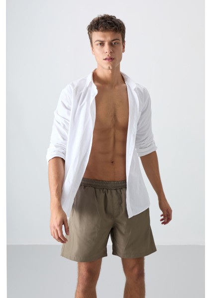 Camel Hızlı Kuruyan Standart Fit Erkek Deniz Şortu - 81237