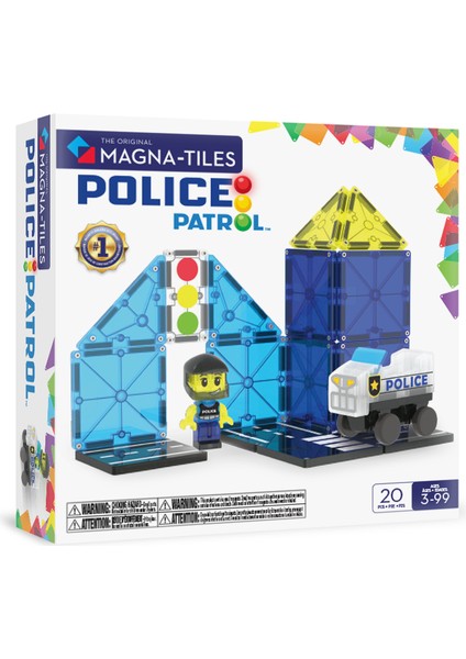 Magna-Tıles® - Police Patrol - 20 Parça