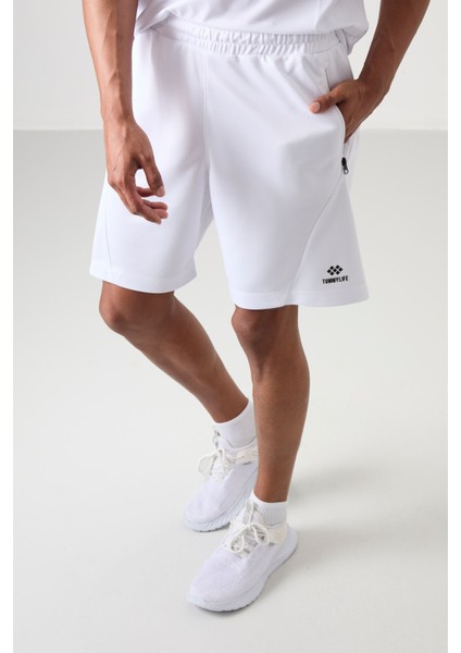 Beyaz Kalın Yumuşak Comfort Fit Erkek Şort - 81273 modelleri