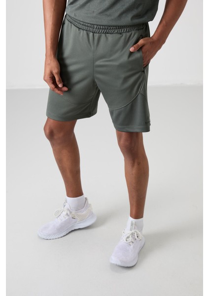 Haki Polyester Kalın Yumuşak Comfort Fit Erkek Şort - 81271 fiyatları