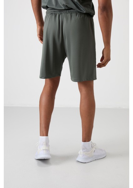 Haki Polyester Kalın Yumuşak Comfort Fit Erkek Şort - 81271 indirimleri