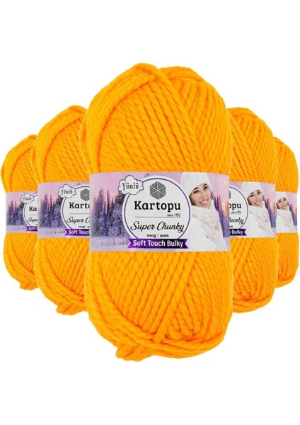 5 Adet Super Chunky Kalın Kışlık El Örgü Ipliği 100 gr K314
