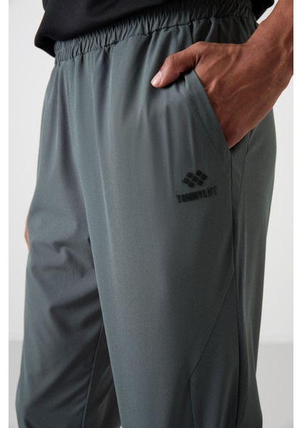 Haki Polyester İnce Yumuşak Comfort Fit Erkek Eşofman Alt - 82119 modelleri