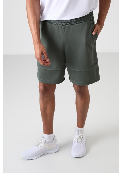 Haki Polyester Kalın Yumuşak Comfort Fit Erkek Şort - 81272 fiyatları