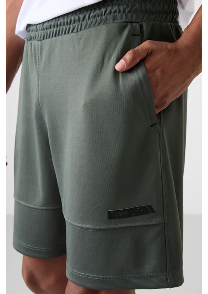 Haki Polyester Kalın Yumuşak Comfort Fit Erkek Şort - 81272 modelleri