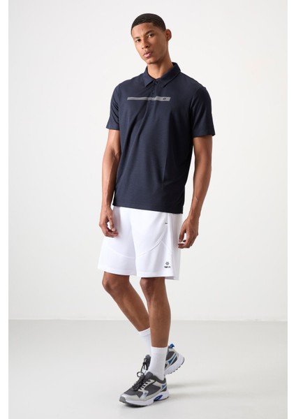 Beyaz Polyester Kalın Yumuşak Comfort Fit Erkek Şort - 81271