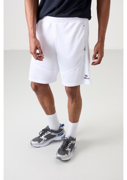 Beyaz Polyester Kalın Yumuşak Comfort Fit Erkek Şort - 81271 fiyatları