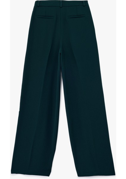 Cepli Pile Detaylı Yüksek Bel Palazzo Pantolon fiyatları